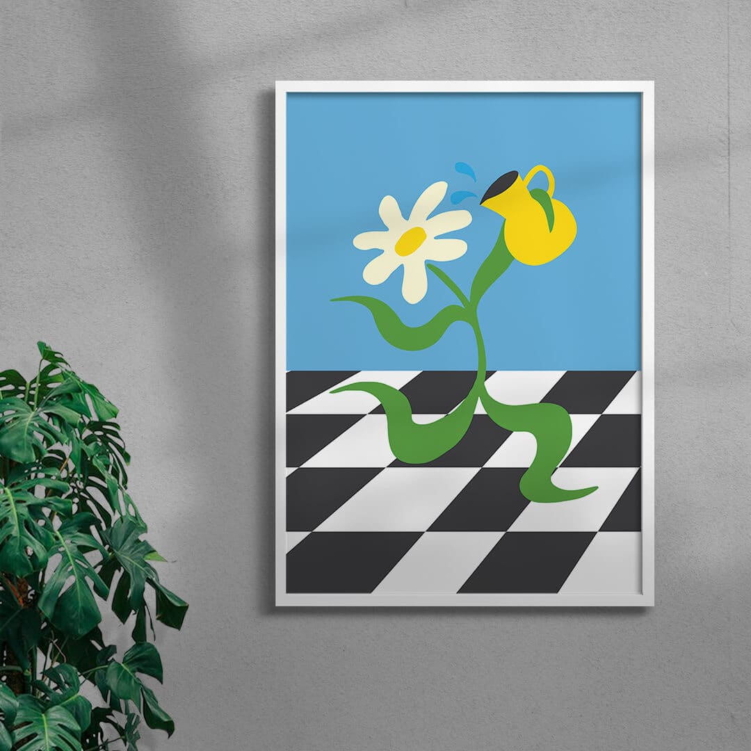 11.7x16.5" (A3) / Unframed Flower 6 - UNFRAMED contemporary wall art print by Max Blackmore - sold by DROOL