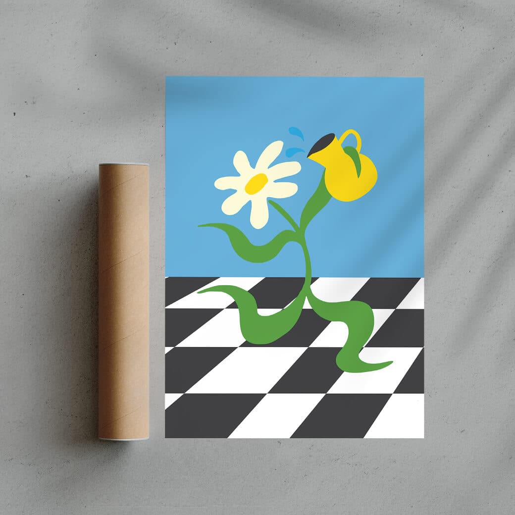 11.7x16.5" (A3) / Unframed Flower 6 - UNFRAMED contemporary wall art print by Max Blackmore - sold by DROOL