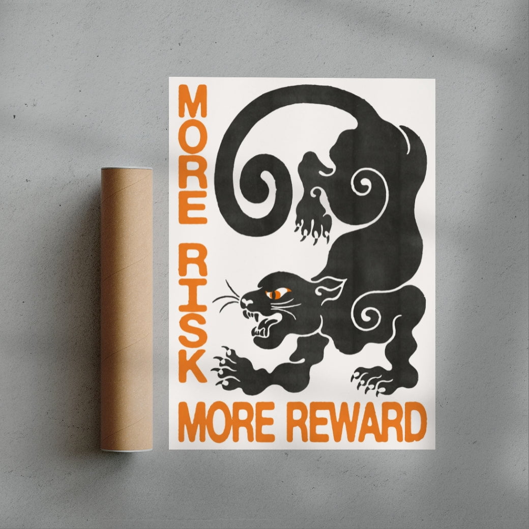 11.7x16.5" (A3) / Unframed Risk Reward - UNFRAMED contemporary wall art print by Alexander Khabbazi - sold by DROOL