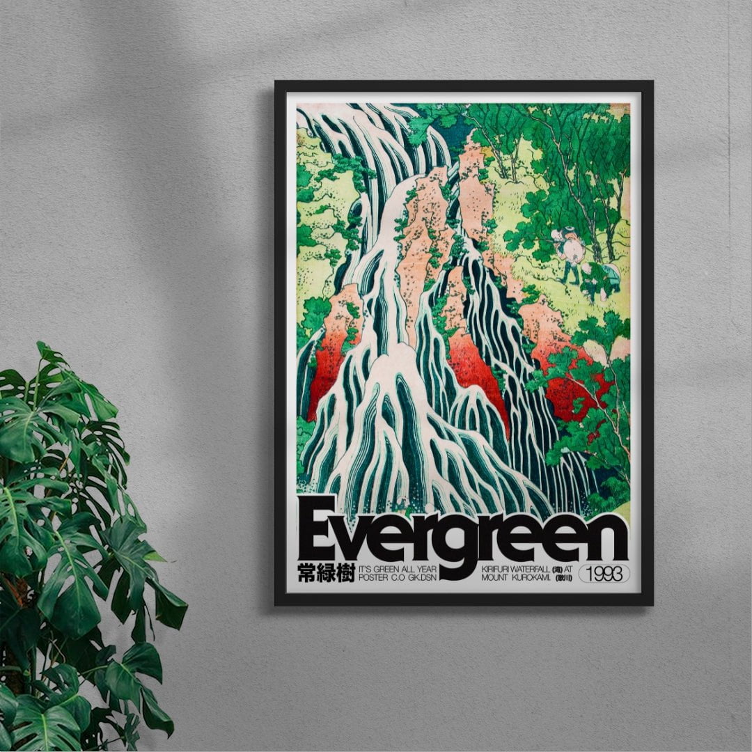 11.7x16.5" (A3) Evergreen - UNFRAMED contemporary wall art print by George Kempster - sold by DROOL