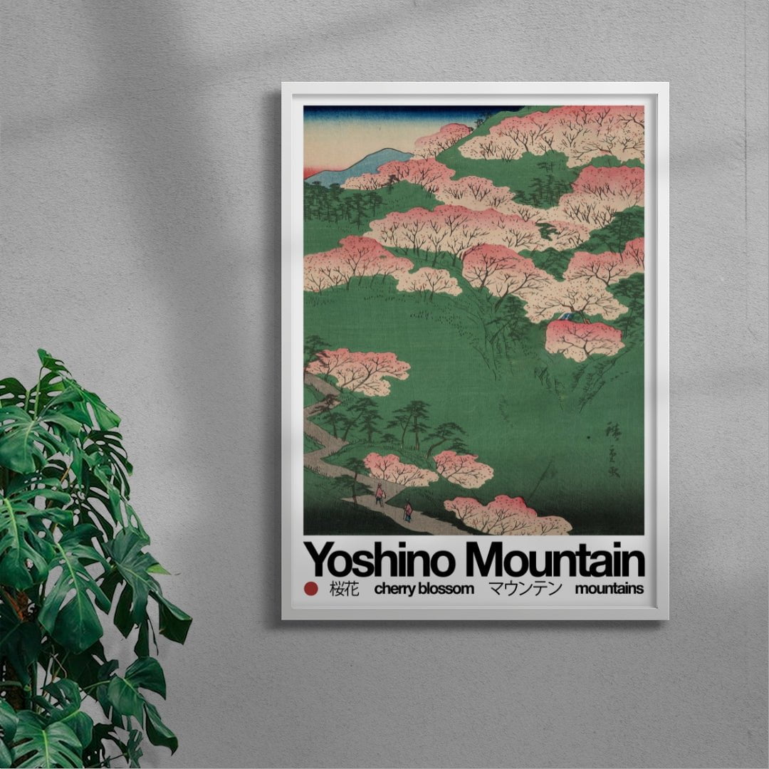 11.7x16.5" (A3) Yoshino Mountain - UNFRAMED contemporary wall art print by George Kempster - sold by DROOL