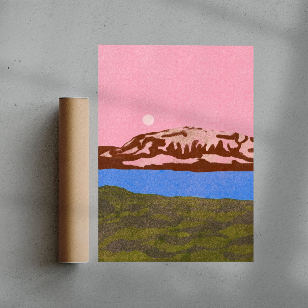 11.7x16.5" (A3) Jökulsárlón - UNFRAMED contemporary wall art print by Lily Kong - sold by DROOL