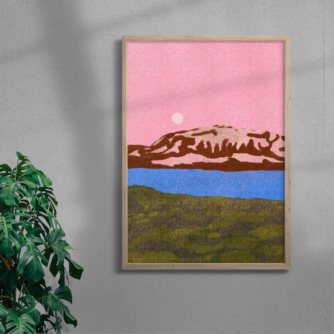 11.7x16.5" (A3) Jökulsárlón - UNFRAMED contemporary wall art print by Lily Kong - sold by DROOL