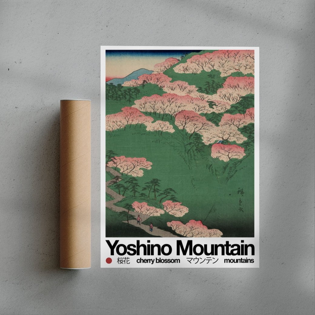 11.7x16.5" (A3) Yoshino Mountain - UNFRAMED contemporary wall art print by George Kempster - sold by DROOL