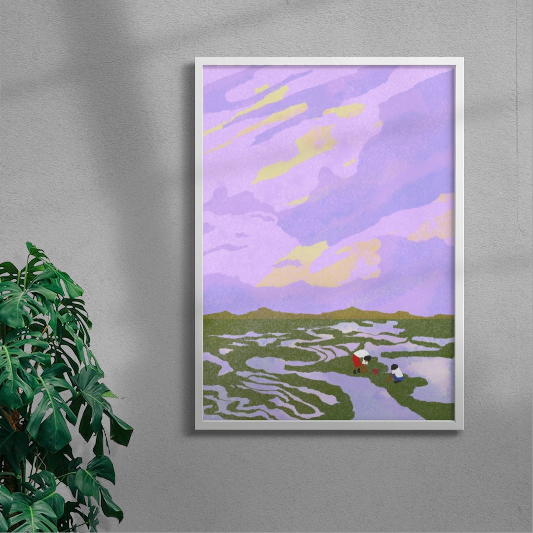 11.7x16.5" (A3) Devon - UNFRAMED contemporary wall art print by Lily Kong - sold by DROOL