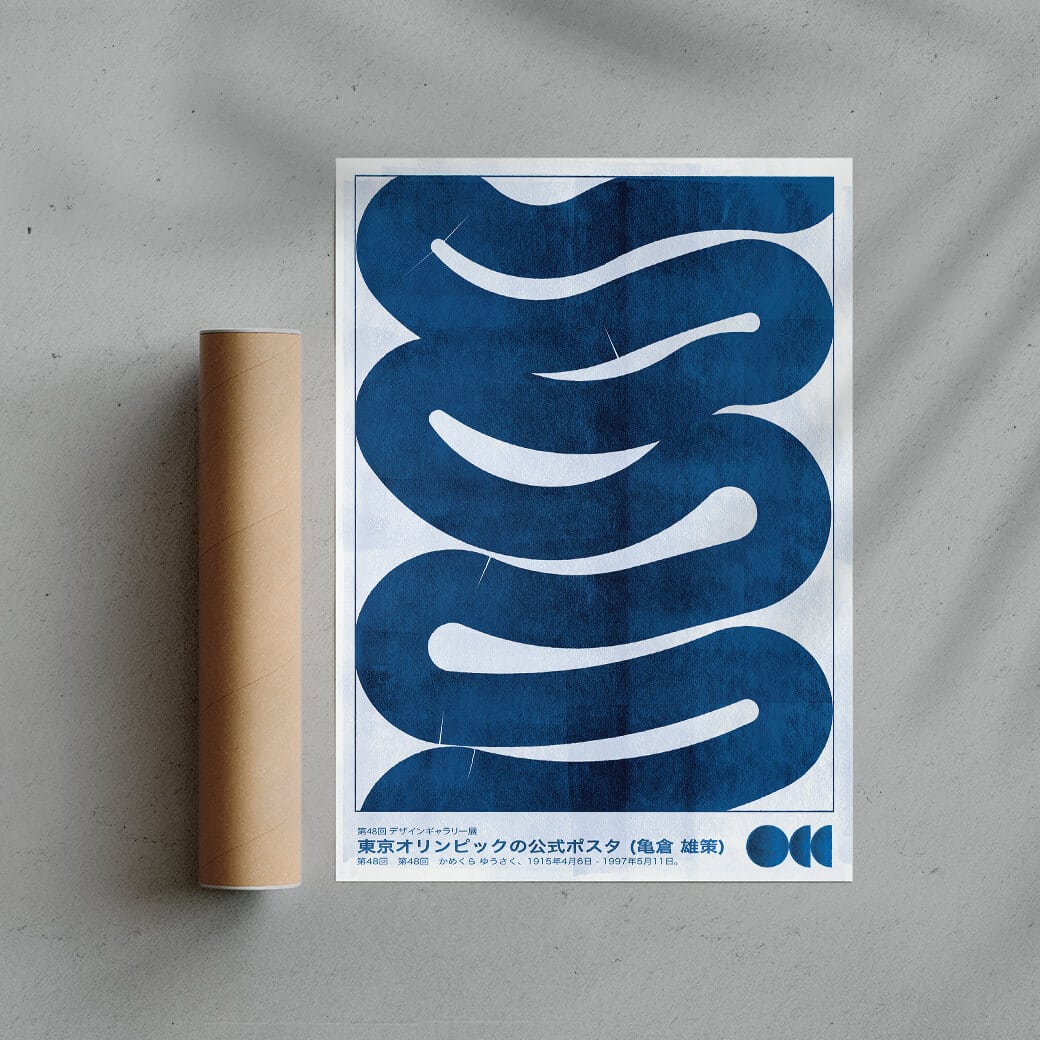 11.7x16.5" (A3) Waves - UNFRAMED contemporary wall art print by Alexander Khabbazi - sold by DROOL