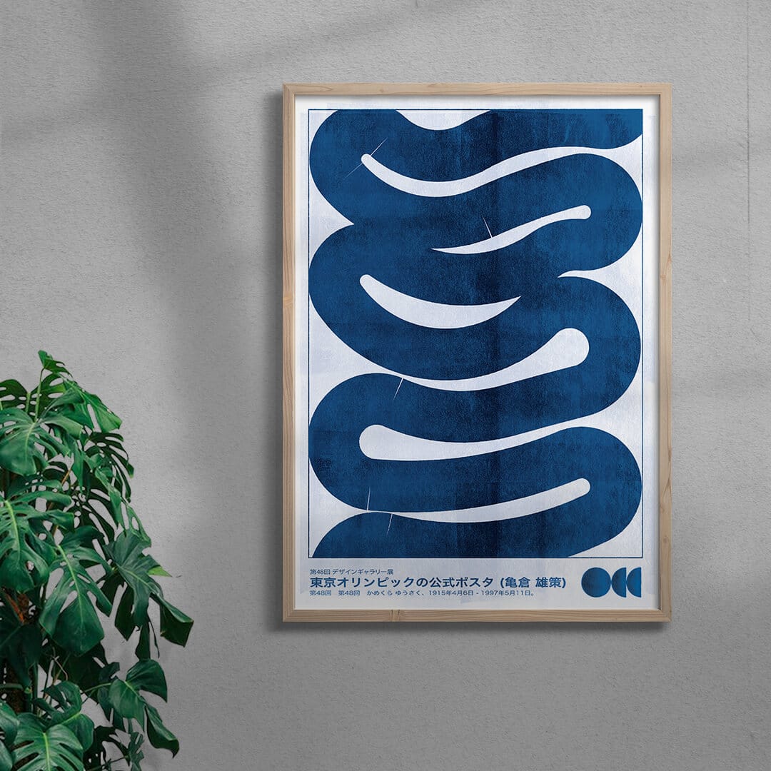 11.7x16.5" (A3) Waves - UNFRAMED contemporary wall art print by Alexander Khabbazi - sold by DROOL