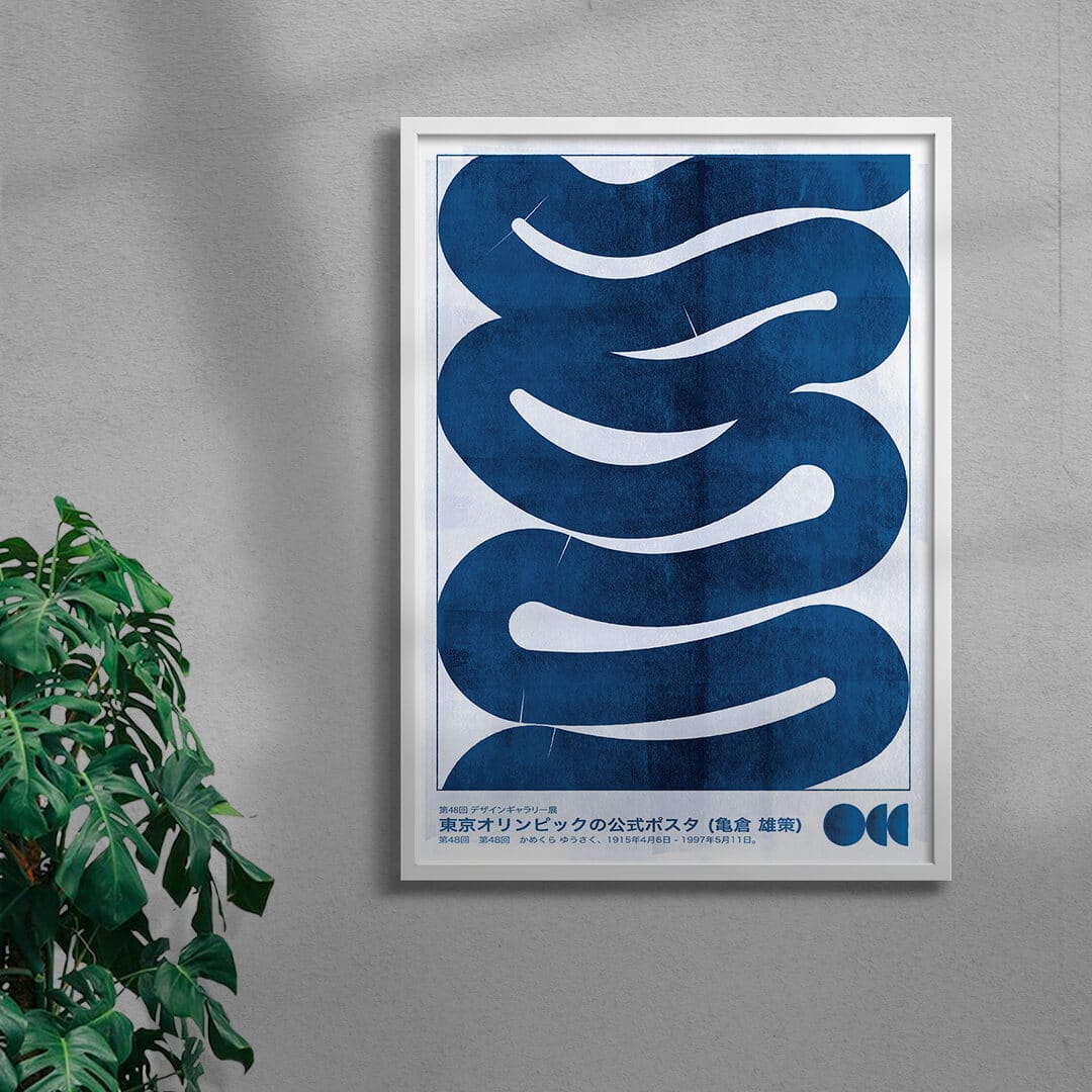 11.7x16.5" (A3) Waves - UNFRAMED contemporary wall art print by Alexander Khabbazi - sold by DROOL