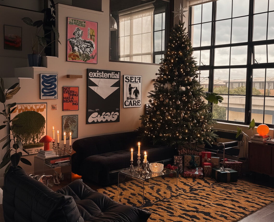 living room christmas art collection